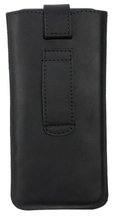 Кожаный чехол-карман Valenta С1009 для Xiaomi Redmi Note 9 Черный