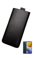 Кожаный чехол-карман Valenta С564 для Samsung Galaxy M23 Черный, Черный