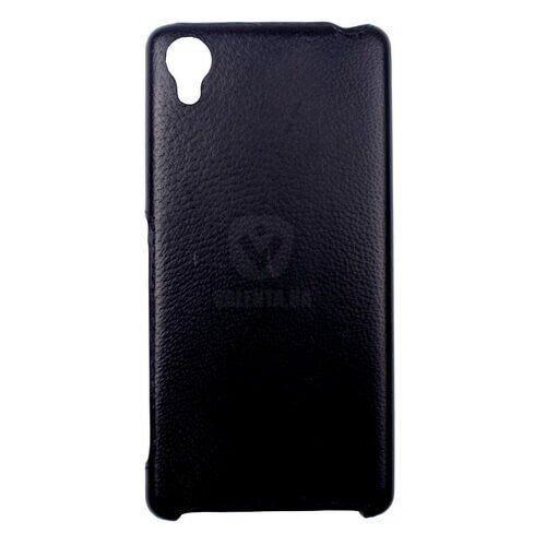 Кожаный чехол-накладка Valenta для телефона Sony Xperia X Dual F5122, Черный