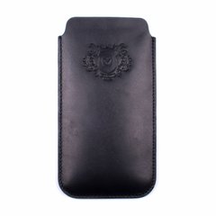 Кожаный чехол карман Valenta для Samsung Galaxy A52, Черный