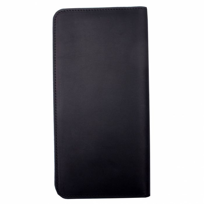Дорожный черный кожаный органайзер для документов, ХР5961, Черный