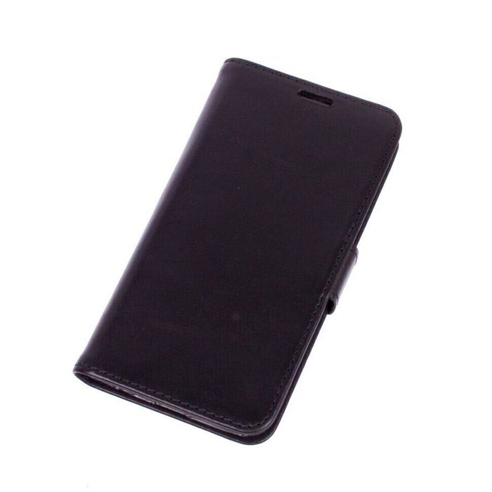 Кожаный чехол-книжка Valenta для Samsung Galaxy S7 Edge с накладкой, Черный