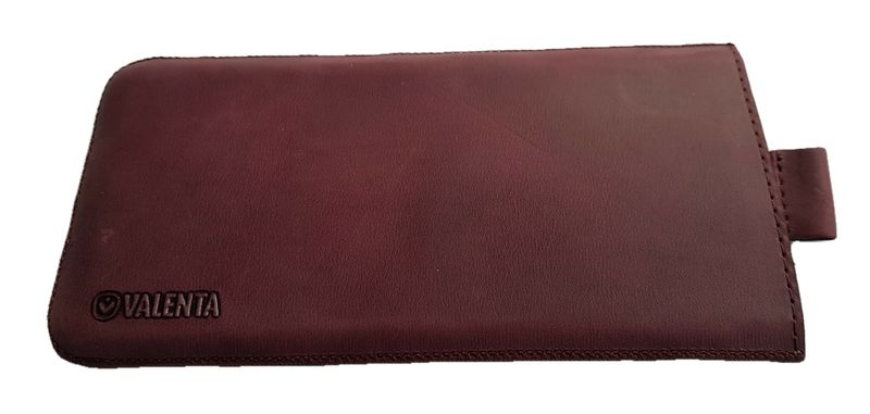 Кожаный чехол-карман Valenta для Apple IPhone 6Plus/7Plus/8Plus Бордовый, Бордовый