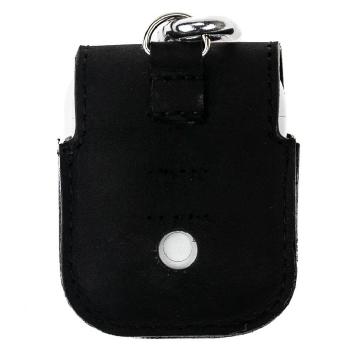 Кожаный чехол для наушников Valenta AirPods H10, H1012, Черный