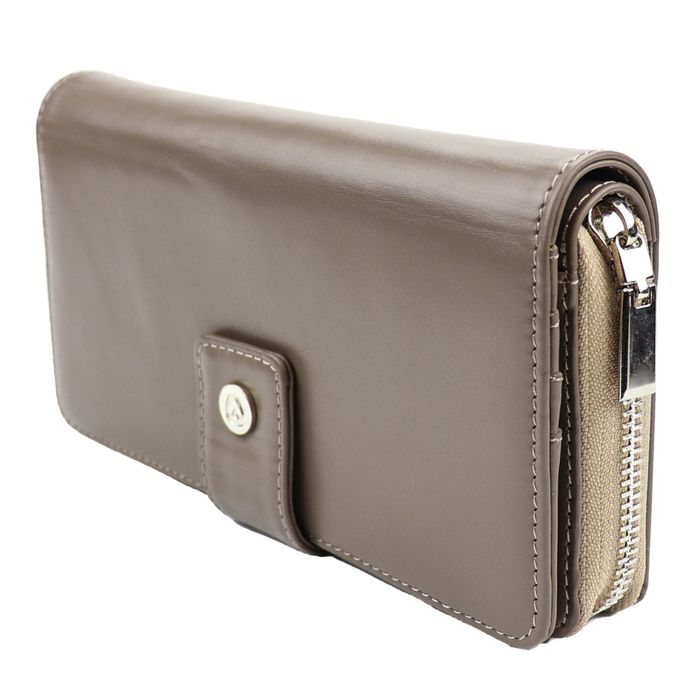 Women's leather wallet Double Rich Max Valenta mocha