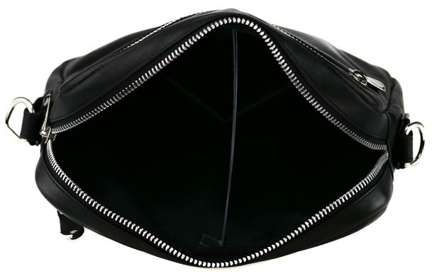 Кожаная черная мужская сумка-планшет Valenta ВМ7056, Черный