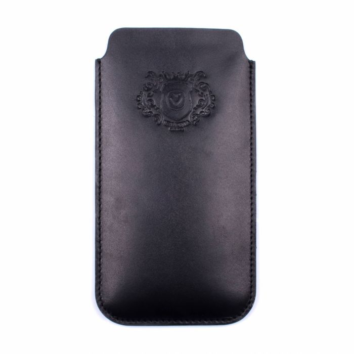 Кожаный чехол карман Valenta для Apple iPhone 6/7/8 Plus, Черный
