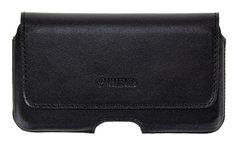 Кожаный чехол на пояс Valenta 918Note шлевка (155 х 80 х 12 мм), Черный