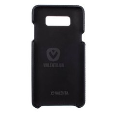 Кожаный чехол-накладка Valenta для телефона Samsung Galaxy J7 2016 Duos , Черный