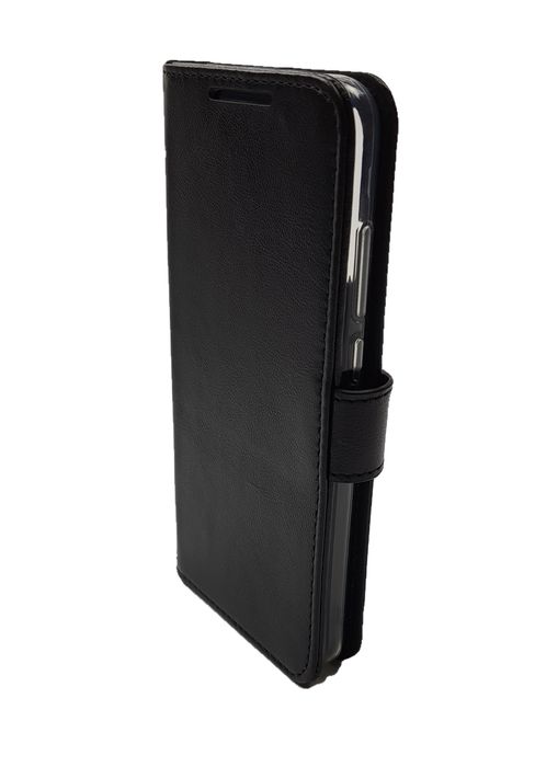 Кожаный черный чехол-книжка Valenta для Xiaomi Redmi Note 8T, Черный