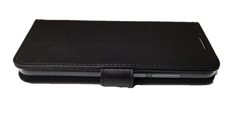 Кожаный черный чехол-книжка Valenta для Xiaomi Redmi Note 8T, Черный