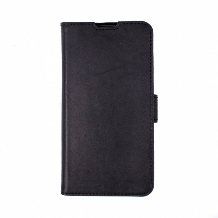 Кожаный черный чехол-книжка Valenta для телефона LG K8 K350E, The black