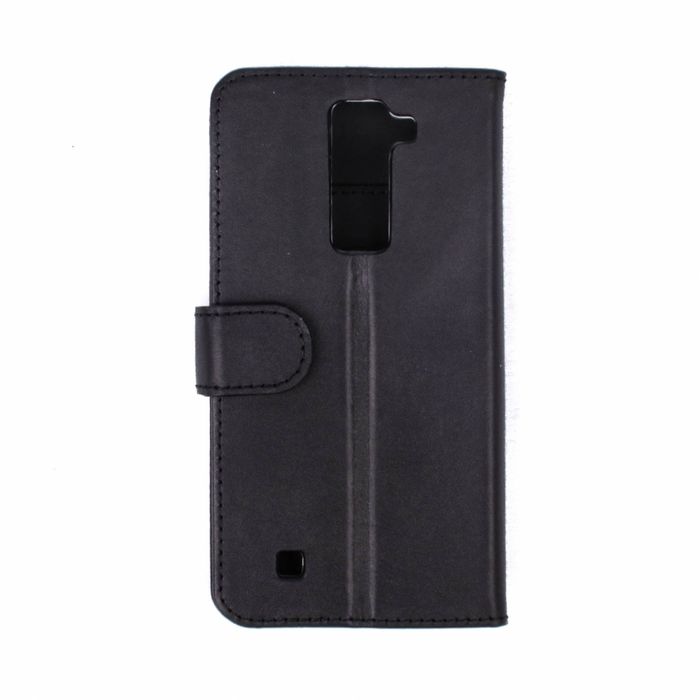 Кожаный черный чехол-книжка Valenta для телефона LG K8 K350E, Черный