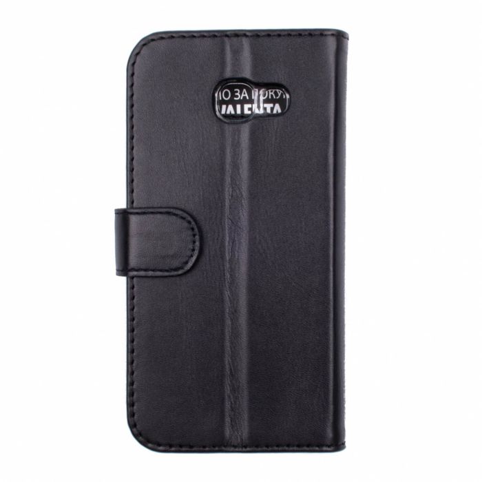 Кожаный черный чехол-книжка Valenta для телефона Samsung Galaxy A5 2017 Duos SM-A520, The black