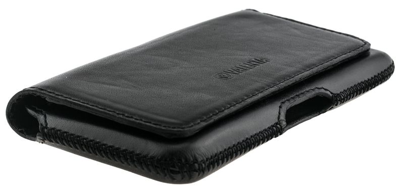 Кожаный поясной чехол Valenta для Samsung Galaxy S7 Edge, Чорний