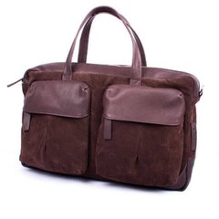Кожаная мужская дорожно-спортивная сумка Valenta, Brown