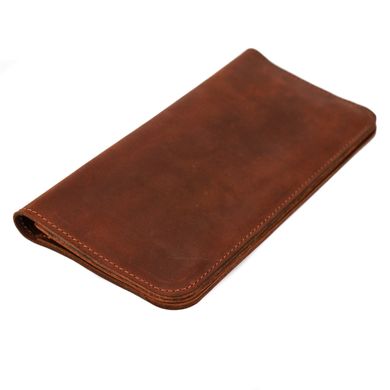 Шкіряний чохол-гаманець Valenta Libro з відділенням для телефону до 160x82x15 мм. Коньячний, Коньячний