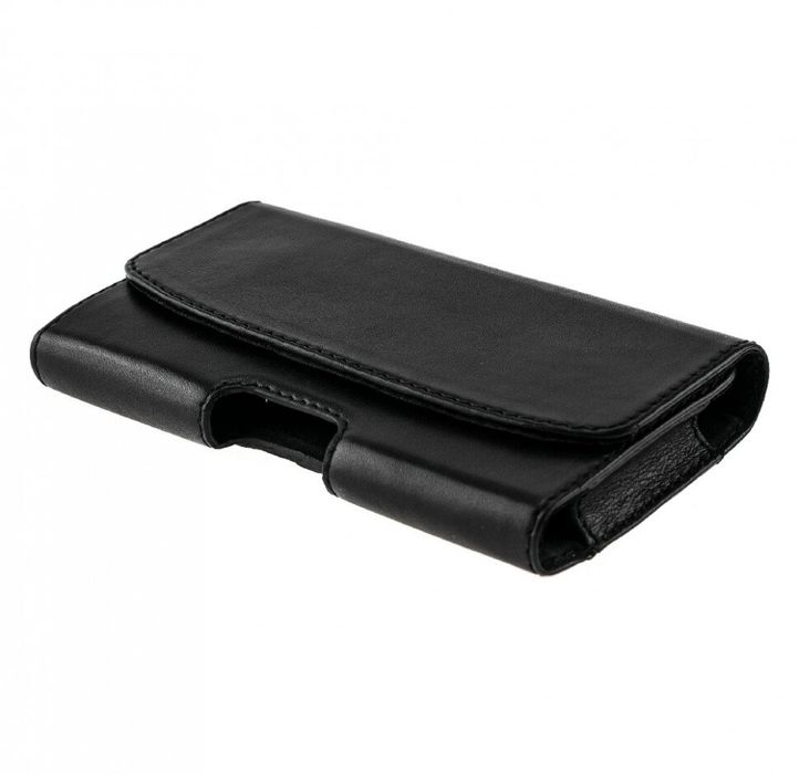 Кожаный чехол на ремень Valenta 12995G для телефонов (168x82x15 мм) Черный, Черный