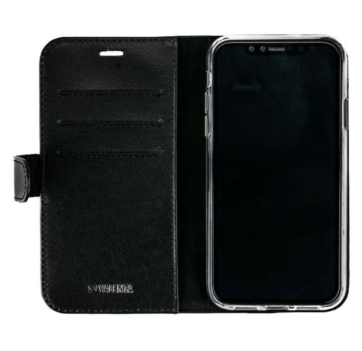 Чехол-книжка Valenta для телефона iPhone XR с подставкой черный, Черный