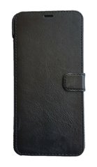 Шкіряний чорний чохол-книжка Valenta для телефону Xiaomi Redmi 5 Plus, Чорний