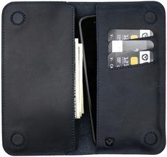 Кожаный чехол-кошелек Valenta Libro для Samsung Galaxy A52 Синий