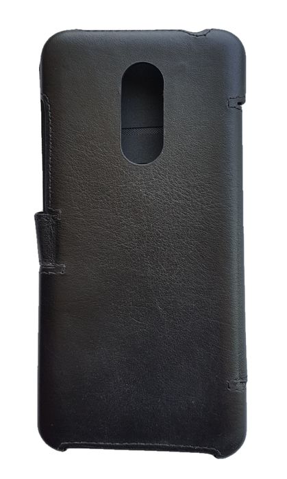 Кожаный черный чехол-книжка Valenta для телефона Xiaomi Redmi 5 Plus, Черный