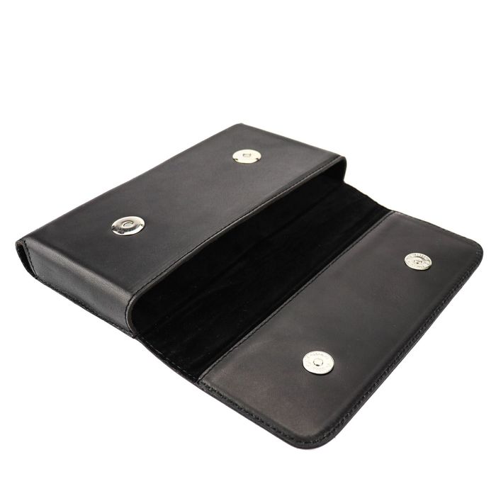 Кожаный чехол на ремень Valenta 5705G для телефонов (169x84x13мм) Черный, Черный