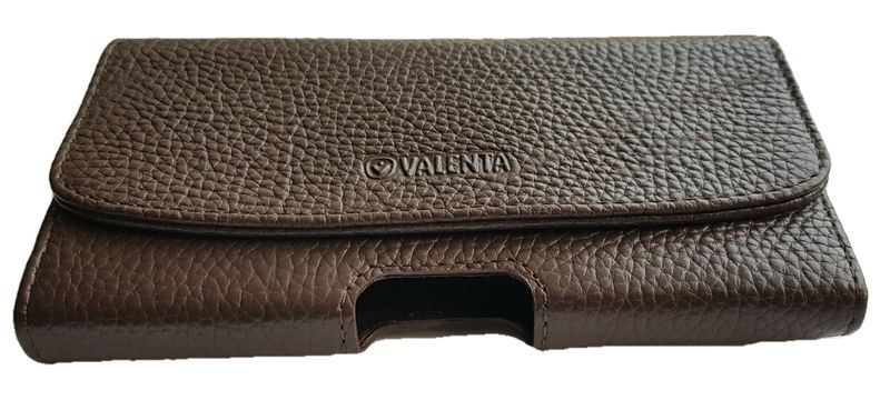Кожаный чехол на ремень Valenta 1299XL для Samsung Galaxy A53 5G Коричневый Флотар