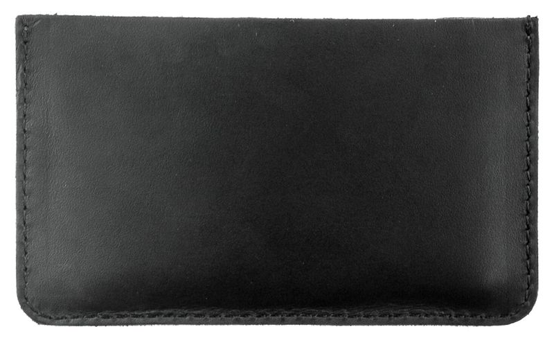 Кожаный чехол Valenta для визиток и карточек, ОК811, The black