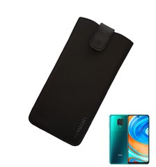 Кожаный чехол-карман Valenta С1009 для Xiaomi Redmi Note 9 Pro Черный, Черный