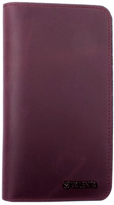 Valenta Leather Wallet Case for Apple iPhone 6/7/8 Plus, Burgundy