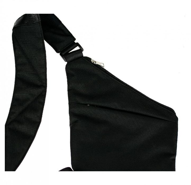 Чорна чоловіча сумка через плече С1425 Valenta Ткань, Чорний
