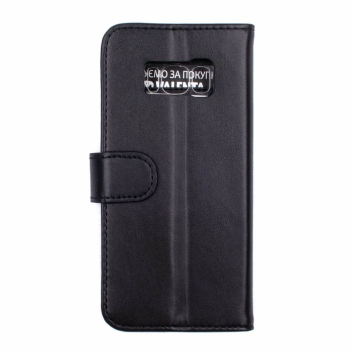 Кожаный черный чехол-книжка Valenta для телефона Samsung Galaxy S8, The black