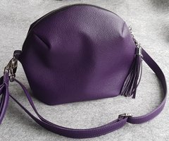 Кожаная женская маленькая сумка ВЕ071 Фиолетовая, Фиолетовый