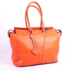 Кожаная оранжевая женская сумка-тоут Valenta, Помаранчевий