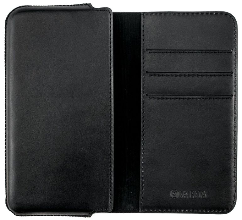 Шкіряний чохол-гаманець Valenta С1129XXL для Samsung Galaxy M21 Чорний, Чорний