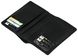 Чоловічий чорний шкіряний гаманець з відділом для паспорта Valenta