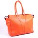 Кожаная оранжевая женская сумка-тоут Valenta, Помаранчевий