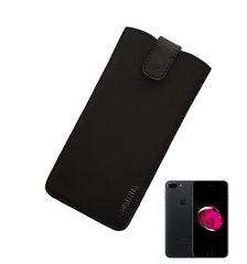 Кожаный чехол-карман Valenta 1009IP7 для iPhone 6/7/8 Черный