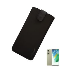 Шкіряний чохол-кишеня Valenta C1009 для Samsung Galaxy S21 FE 5G Чорний