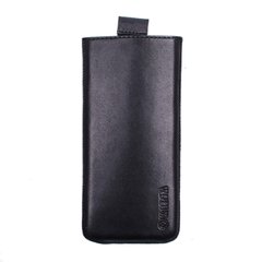Кожаный чехол-карман Valenta для телефона Samsung Galaxy S8, The black