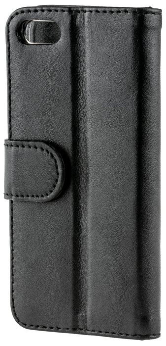 Кожаный чехол-книжка Valenta для Apple iPhone 5/5s/ iPhone SE с накладкой и подставкой, Черный