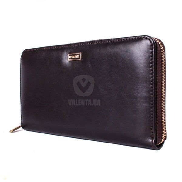 Women's Leather Wallet Rich Valenta Black Gold