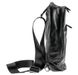 Городской мужской кожаный рюкзак от VALENTA ВМ7078 Чёрный, Черный