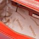 Кожаная женская сумка-трапеция Valenta маленькая, Оранжевий
