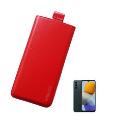 Кожаный чехол-карман Valenta С564 для Samsung Galaxy M23 Красный, Красный