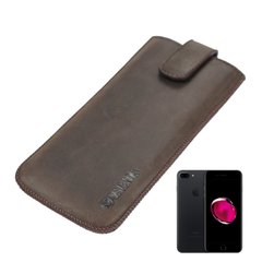 Кожаный чехол-карман Valenta 1009IP7 для iPhone 6/7/8 Коричневый
