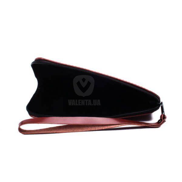Универсальный коричневый кожаный чехол Valenta на молнии размер M, Brown