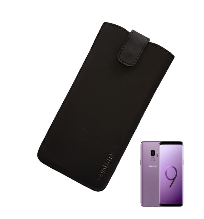 Шкіряний чохол-кишеня Valenta С1009 для Samsung Galaxy S8/S9 Чорний, Чорний