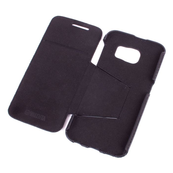 Кожаный чехол-книжка Valenta для Samsung Galaxy S6 G920 с подставкой, Черный